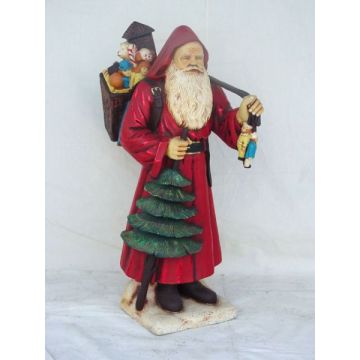 Weihnachtsmann mit Tannenbaum verkleinert