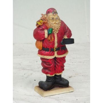 Weihnachtsmann mit Kerzenhalter klein 2D verkleinert
