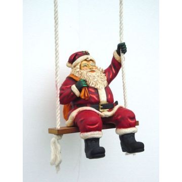 Weihnachtsmann auf Schaukel verkleinert