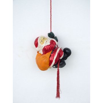 Weihnachtsmann am Seil hängend verkleinert