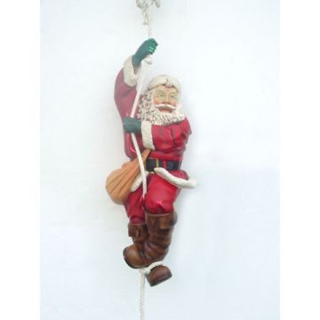 Weihnachtsmann kletternd klein verkleinert