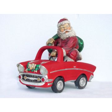 Weihnachtsmann im Auto verkleinert