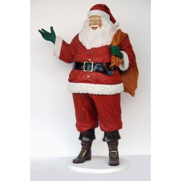 Weihnachtsmann dick lebensgroß