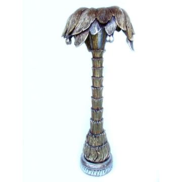 Ganze Retro Palme Gold-Silber lebensgroß