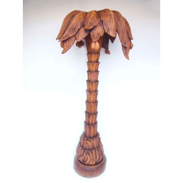 Ganze Retro Palme Holzoptik lebensgroß
