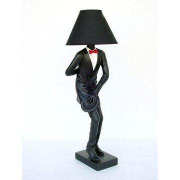Moderner Mann als Stehlampe klein verkleinert
