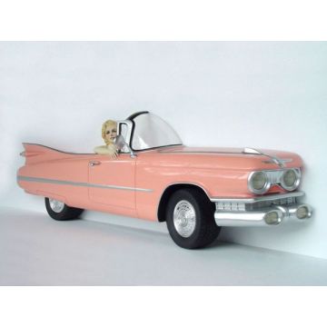 Cadillac Seitenansicht groß mit Marilyn verkleinert