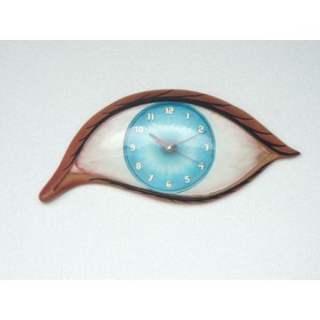 Auge als Uhr übergroß XXL