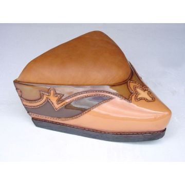 Cowboystiefel Hocker Echtleder übergroß XXL