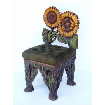 Sonnenblumen Stuhl lebensgroß