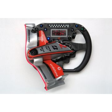 Formel 1 Digitaluhr Silber verkleinert