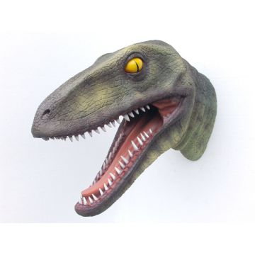 Saurier T -Rexkopf lebensgroß