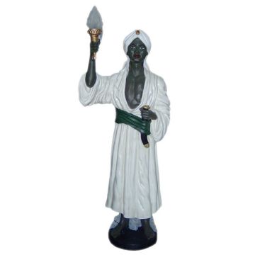 Araber mit Lampe lebensgroß