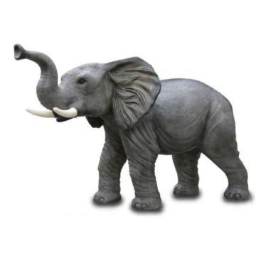 Elefant klein mit Stoßzahn lebensgroß
