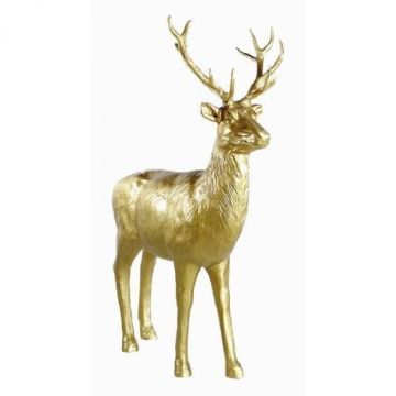 Lebensgroßer Goldener Hirsch lebensgroß