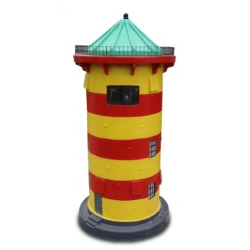 Leuchtturm gelb-rot verkleinert