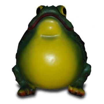 Dicker aufgeblaener Frosch naturell verkleinert