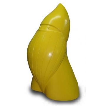 Kleiner moderner Weihnachtszwerg gelb verkleinert
