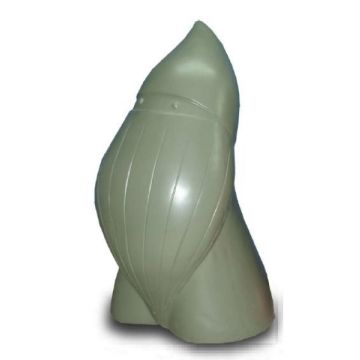 Kleiner moderner Weihnachtszwerg silber verkleinert
