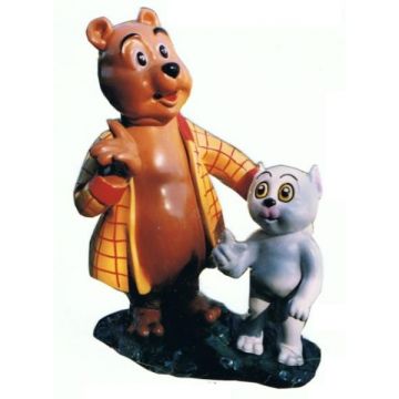 Teddybär Freunde lebensgroß