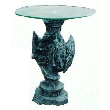 Beistelltisch mit Drachen an der Säule verkleinert