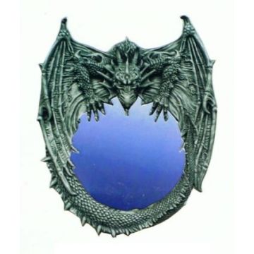 Wandspiegel mit Drachen lebensgroß