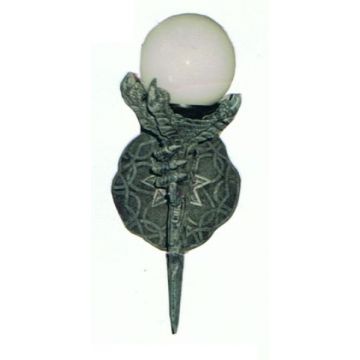 Wandfackel mit Kugelglas verkleinert