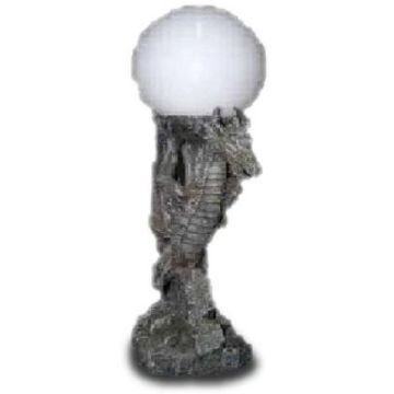 Drachenfigur mit Lampe verkleinert