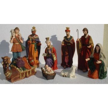 Krippenfiguren 10 teilig verkleinert