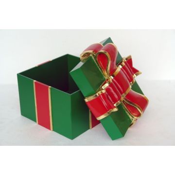 Geschenkbox Grün lebensgroß