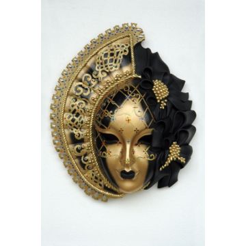 Maske Stella Gold-Schwarz vergrößert