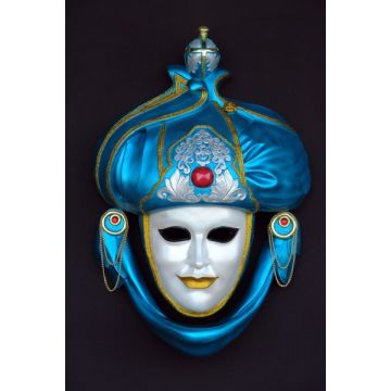 Maske Saracino Blau vergrößert