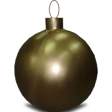 Weihnachtskugel ohne Struktur Klein Gold vergrößert