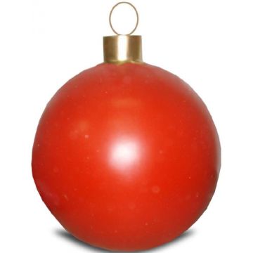 Weihnachtskugel ohne Struktur Klein Rot vergrößert