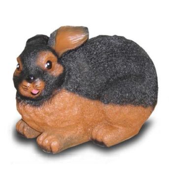 Häschen braun-schwarz lebensgroß