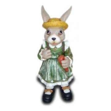 Osterhasenschülerin mit Rucksack vergrößert