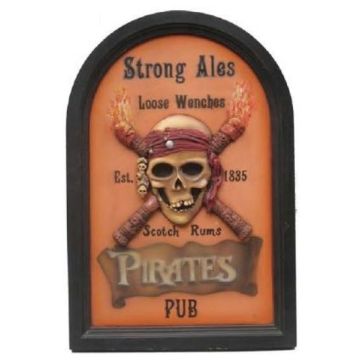 Piratenschild Pirate-Pub verkleinert