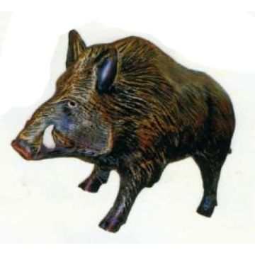 Wildschwein Keiler laufend lebensgroß