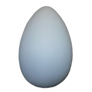Osterei als Rohling 120cm vergrößert