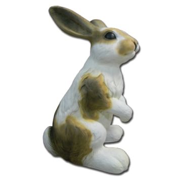Braun weißer Osterhase Medium vergrößert