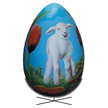 Riesenosterei mit Osterlamm übergroß XXL