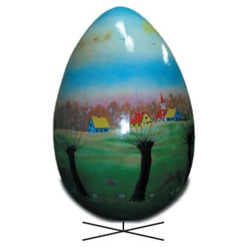 Riesenosterei mit Osterlandschaft übergroß XXL