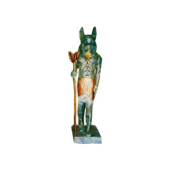 stehender Ägypter Metalloptik verkleinert