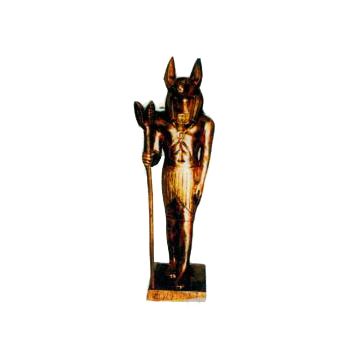 stehender ägyptischer Wächter bronzefarbig verkleinert