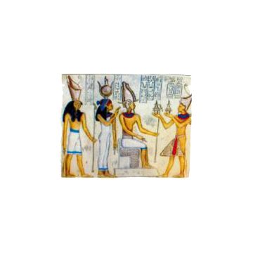 Wandgemälde Ägypten farbig lebensgroß