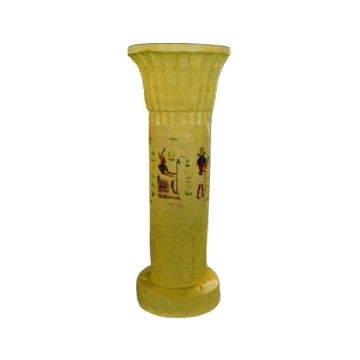 kleine ägyptische Säule mit Hieroglyphen verkleinert