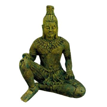 große Mayafigur in Steinoptik lebensgroß