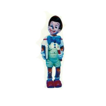 Pinocchio stehend mit Buch und Stift Variante 2 lebensgroß