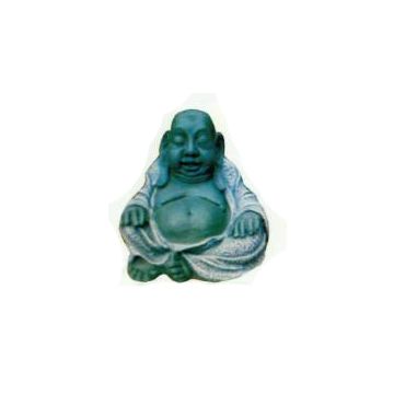 Buddhafigur in Steinoptik klein verkleinert