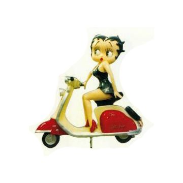 Betty Boop sitzend auf Vespa verkleinert